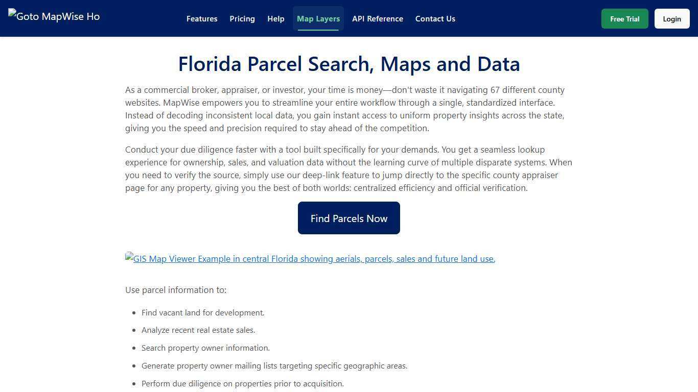 Accurate and Up to Date Parcel Maps and Data