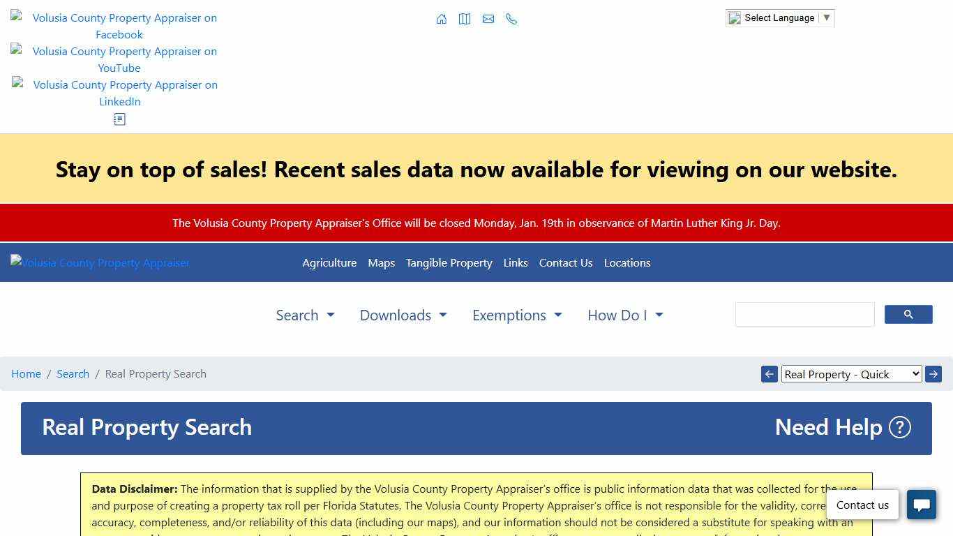 Real Property Search | Volusia County Property Appraiser's Office